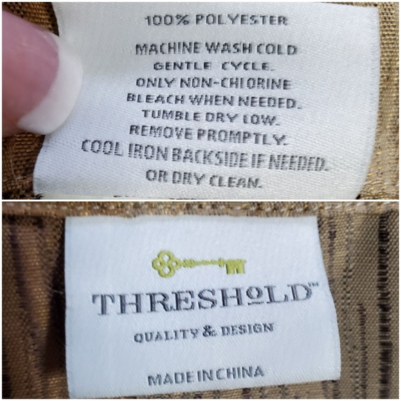 EARTH TONE GRAIN GOLDEN SHIMMER SHOWER CURTAIN - Picture 8 of 8